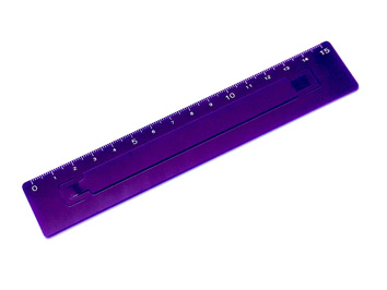 スリットルーラーP１５cm  品番：110200043 無地 バイオレット,固定も移動も自在にできる定規,ずれない定規,滑らない定規・non-slip ruler